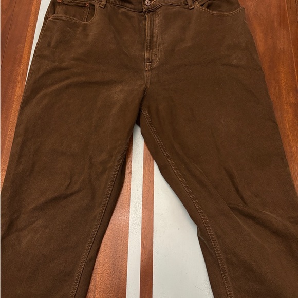 Abercrombie & Fitch High Rise Brown Jeans - Picture 3 of 4